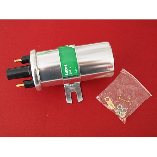 Lucas 12V Ignition Coil 1.5 Ohm Ballast Ignition Systems. (Push In HT
