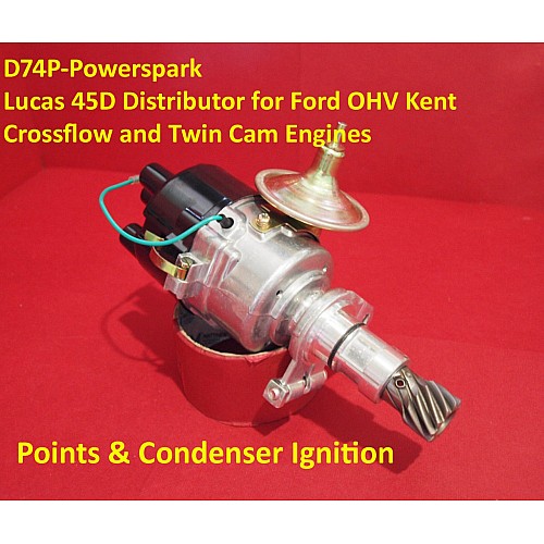 Powerspark Lucas 45D4 Distributor for Ford OHV Kent, Crossflow and Twin