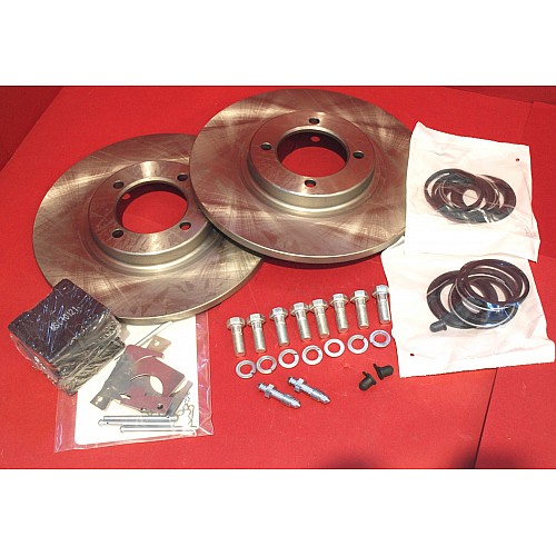 TRIUMPH SPITFIRE FRONT BRAKE KIT TRW ROTORS PADS CALIPER PIN & CLIP SET KITS TRIUMPH SPITFIRE FRONT BRAKE KIT TRW ROTORS PADS CALIPER PIN & CLIP SET KITS